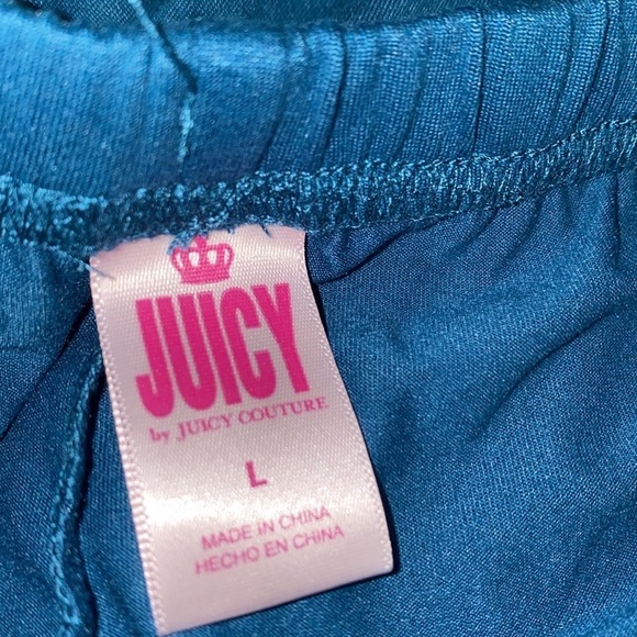 Juicy Couture Pajama Set Top & Short 2PC Set NEW Women L Logo Sleep Y2K Restful - Picture 13 of 15